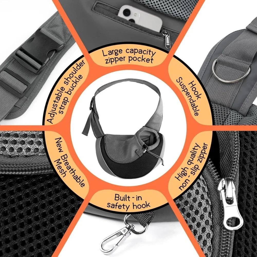 YUDODO Pet Sling Carrier for Small Dogs & Cats